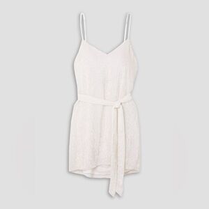 Retrofete Claire White Sequin Dress